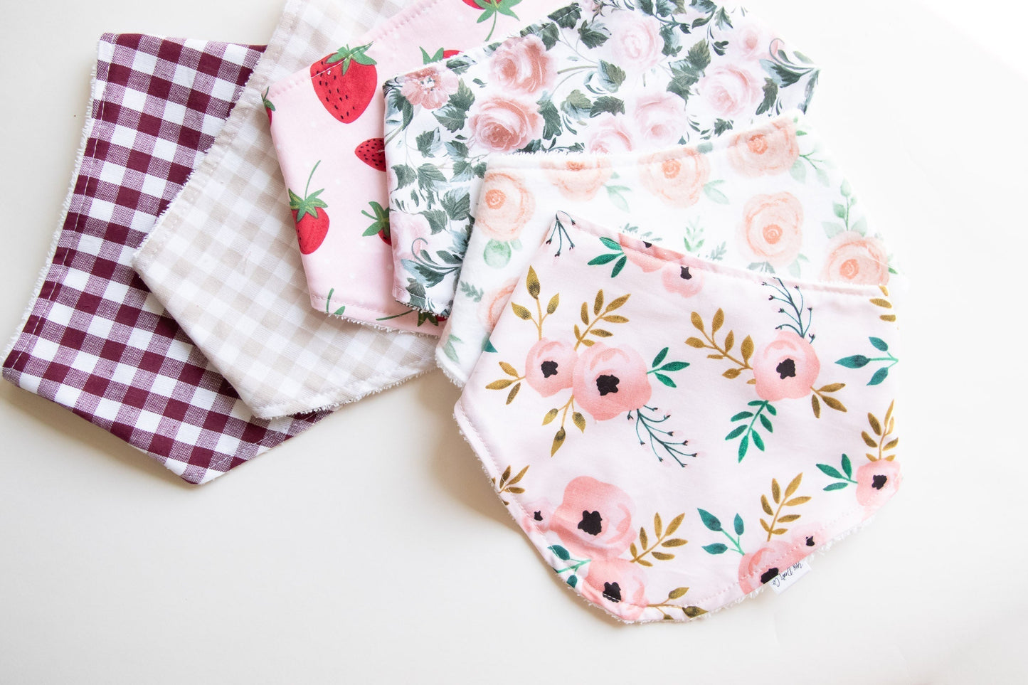 Maroon Gingham | Bib
