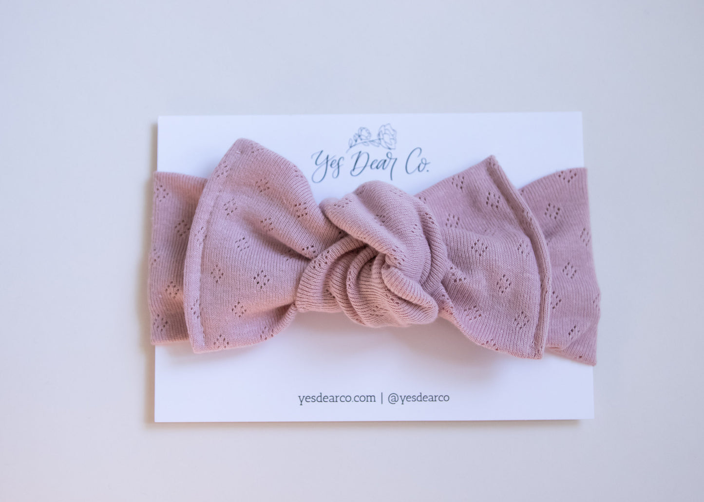Purple Heather Pointelle | Headwrap