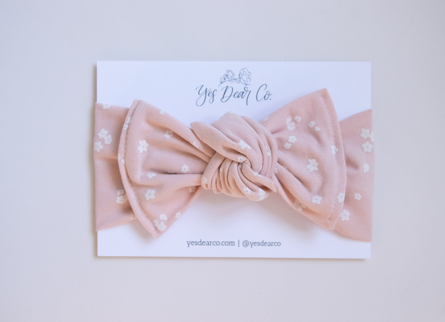Soft Pink Flowers | Headwrap