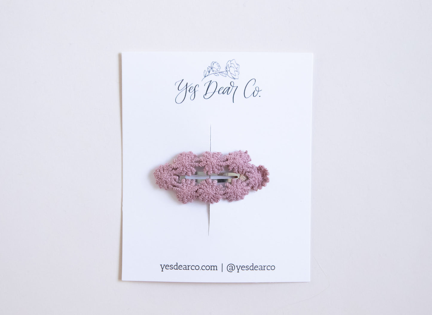 Plum | Flower Snap Clip