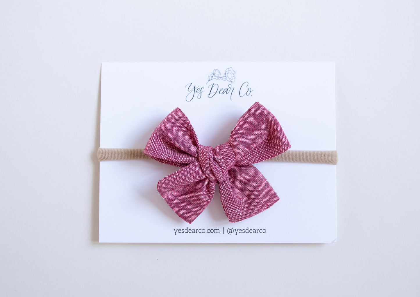 Berry Chambray | Small Pinwheel