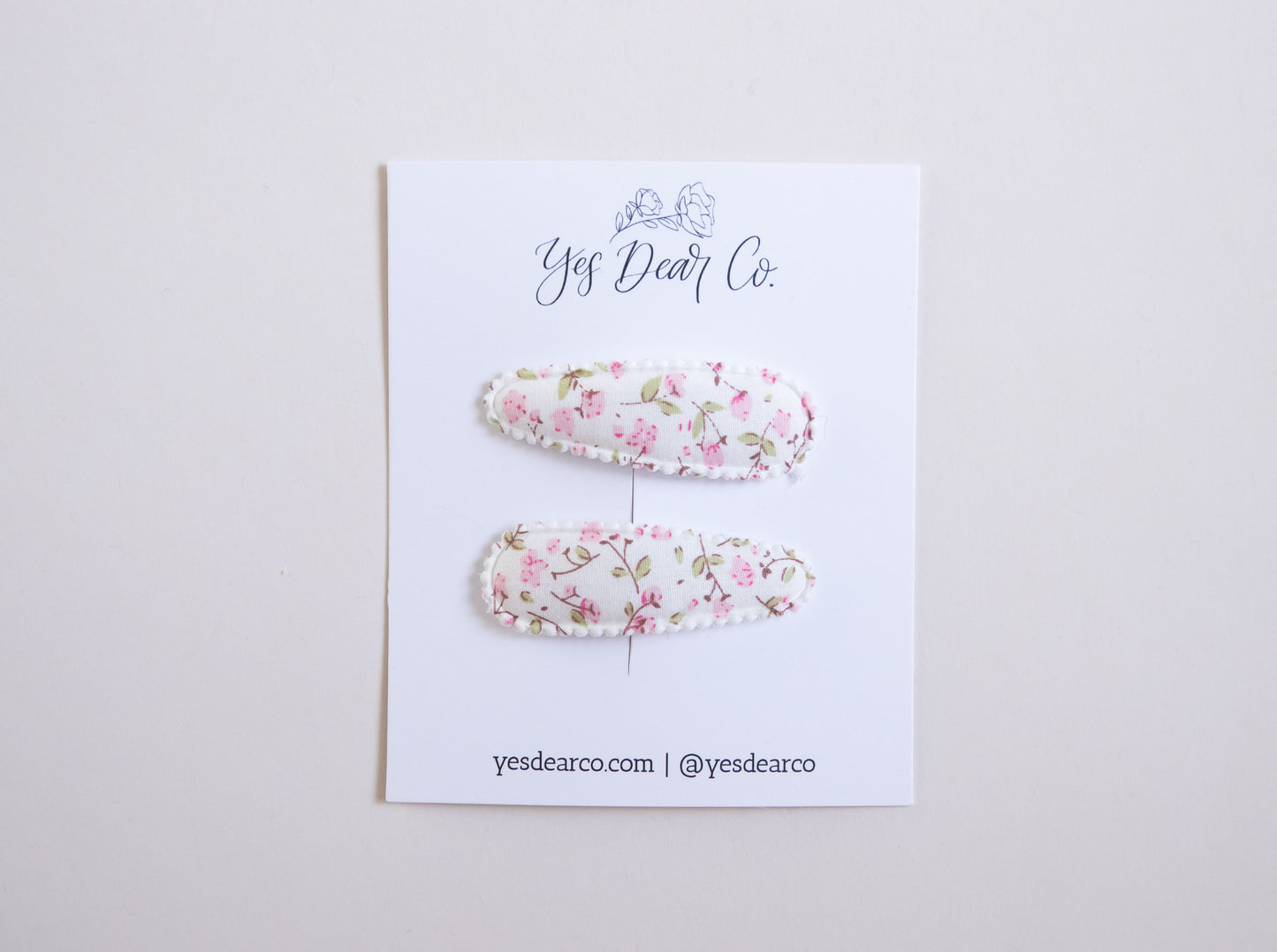 Petite Fleur | Oval Snap Clip