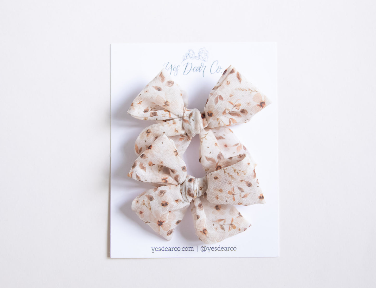 Autumn Floral | Pigtail Bows