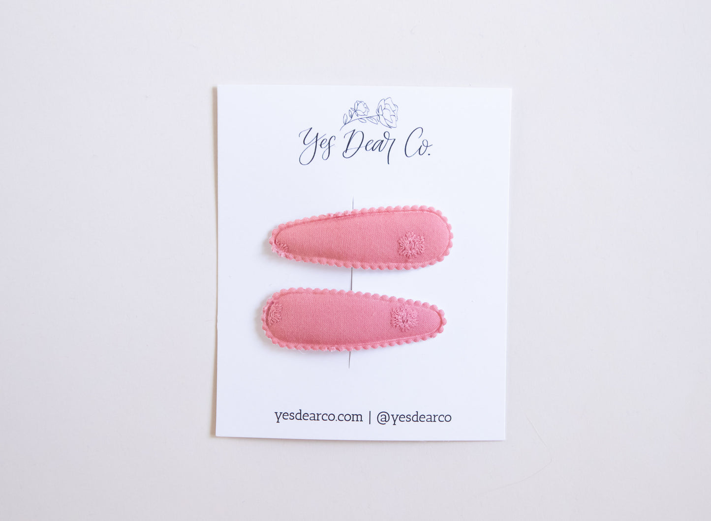 Deep Pink | Oval Snap Clip
