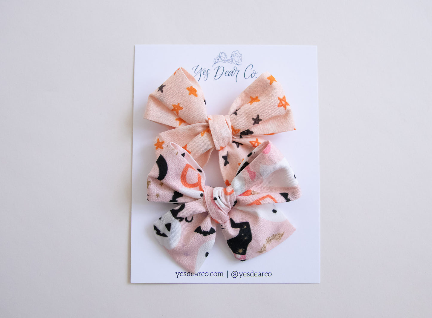 Boo Bow Set of Two