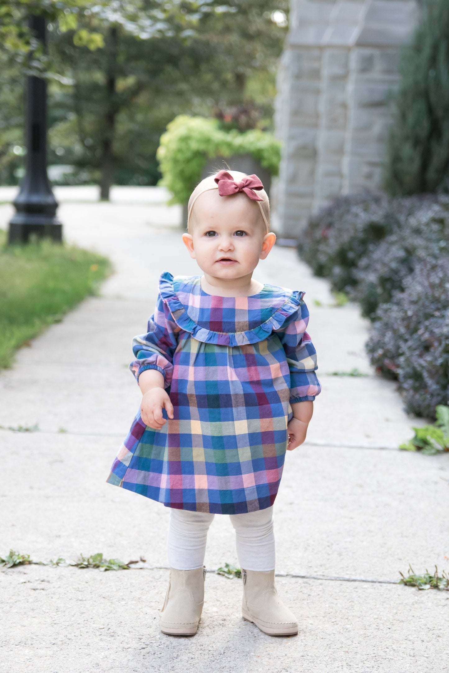Maroon and Copper Garden Bow Set