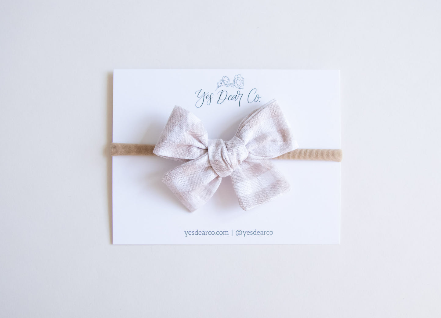 Neutral Gingham | Small Pinwheel