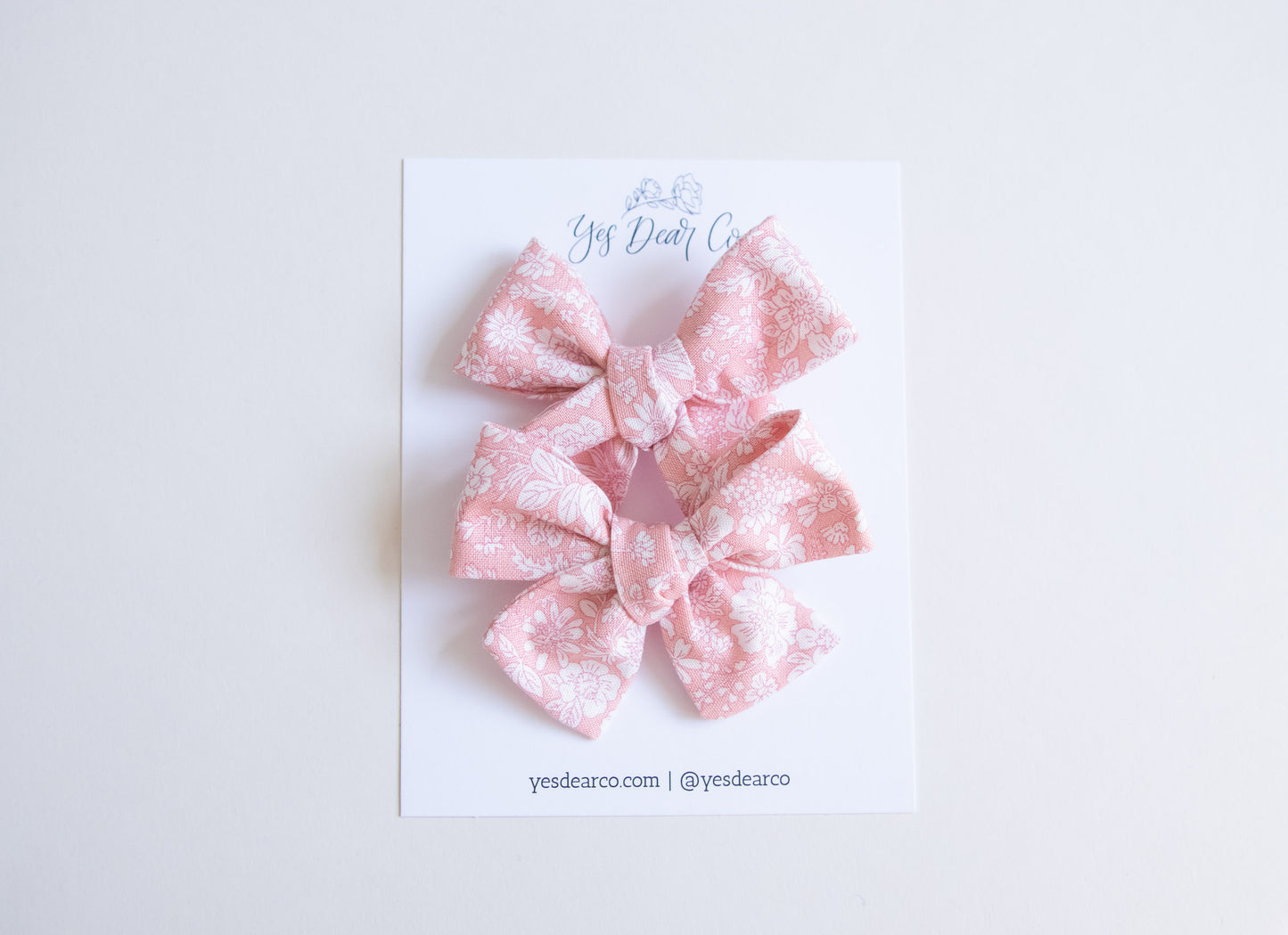 Cotton Candy Floral | Pigtail Bows