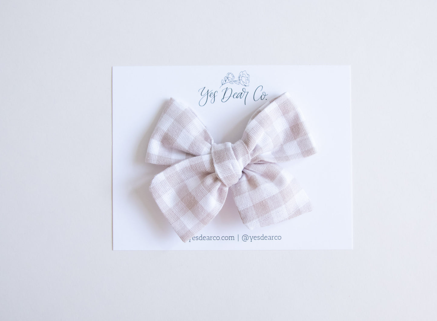 Neutral Gingham | Large Pinwheel