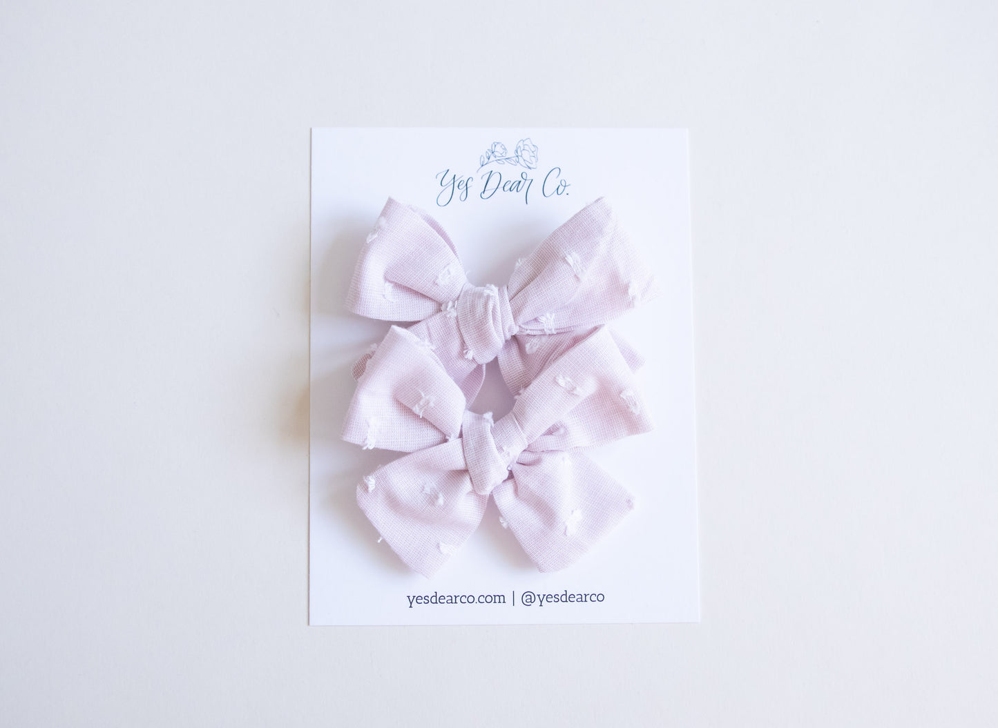 Pale Lilac | Pigtail Bows
