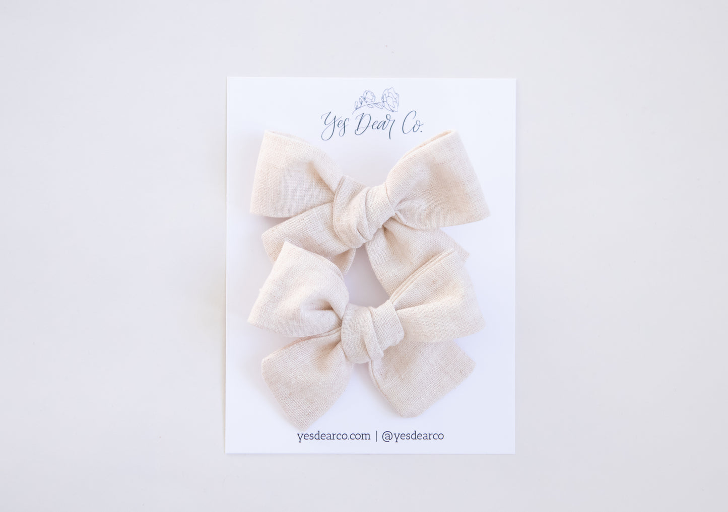 Flax | Pigtail Bows