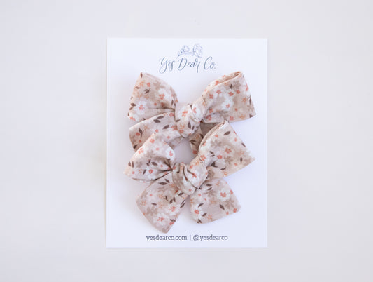 Pretty Petals | Pigtail Bows