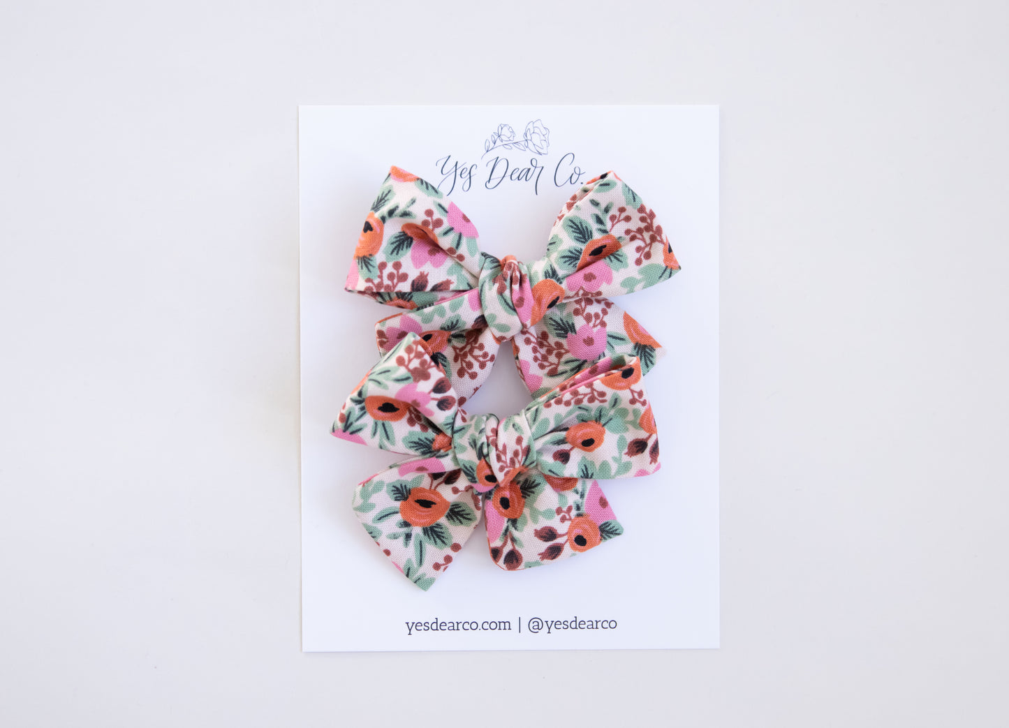 Pink Rosa | Pigtail Bows