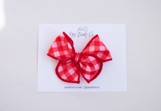 Pink/Red Gingham | Petite Whimsy