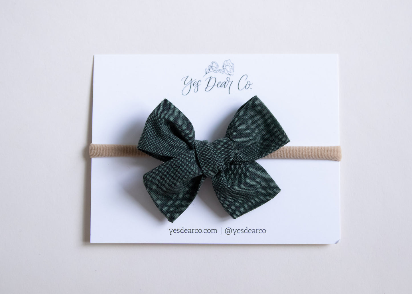 Forest Green Chambray | Small Pinwheel