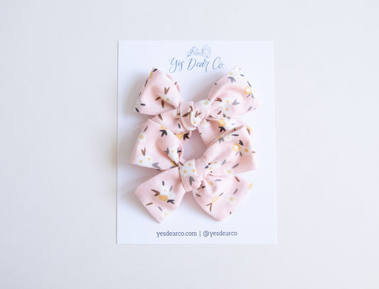 Ditsy Floral | Pigtail Bows