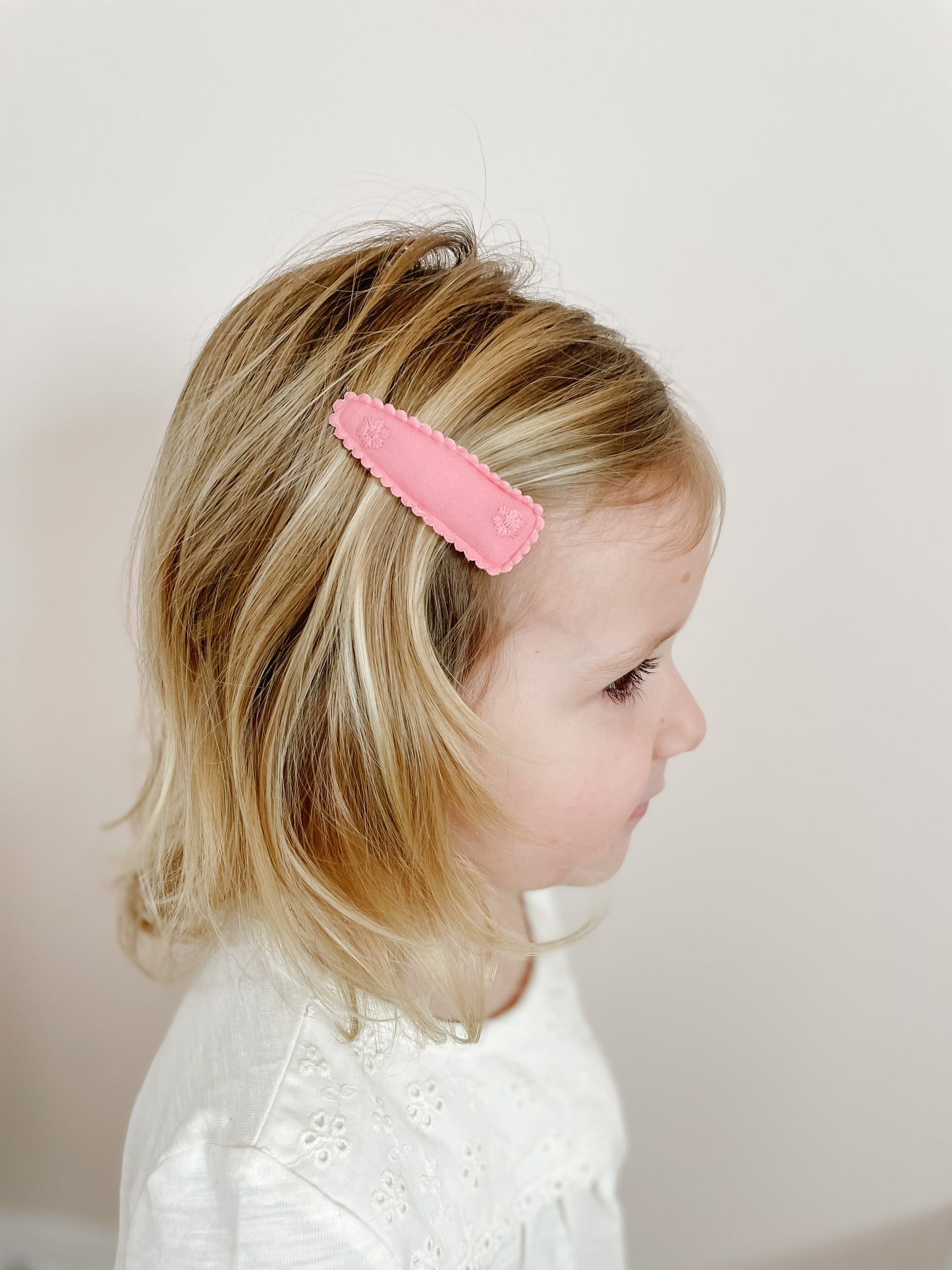 Cream Lace | Snap Clip