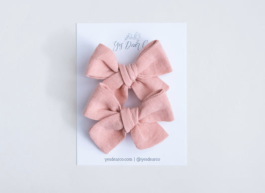 Blossom Linen | Pigtail Bows