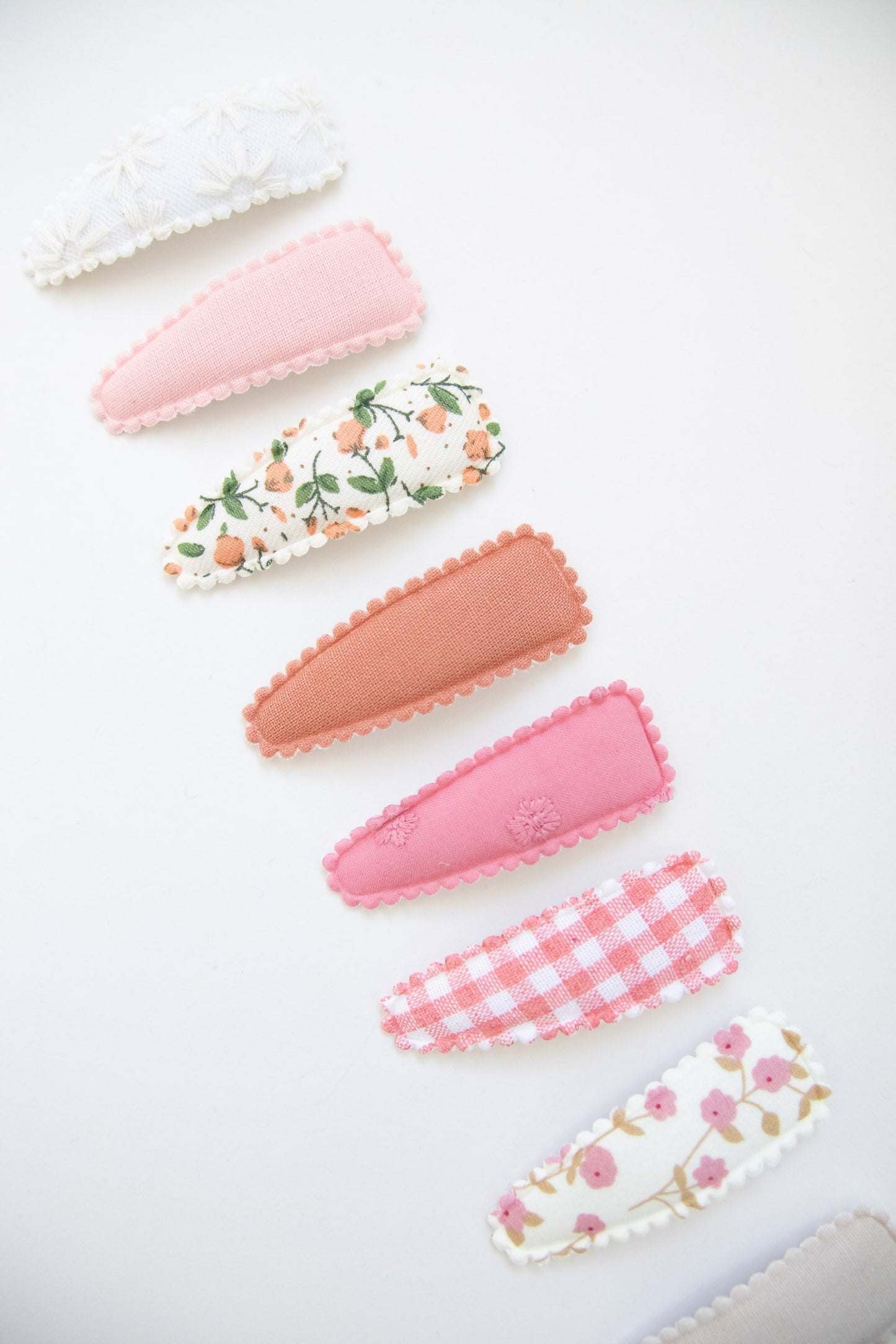Pink Gingham | Snap Clip