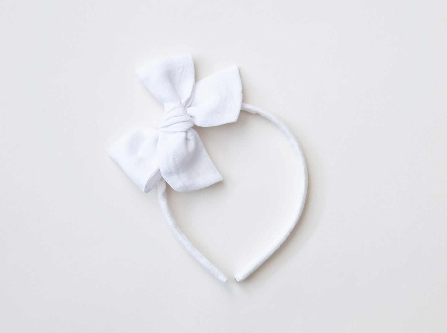 White Linen | Hard Headband
