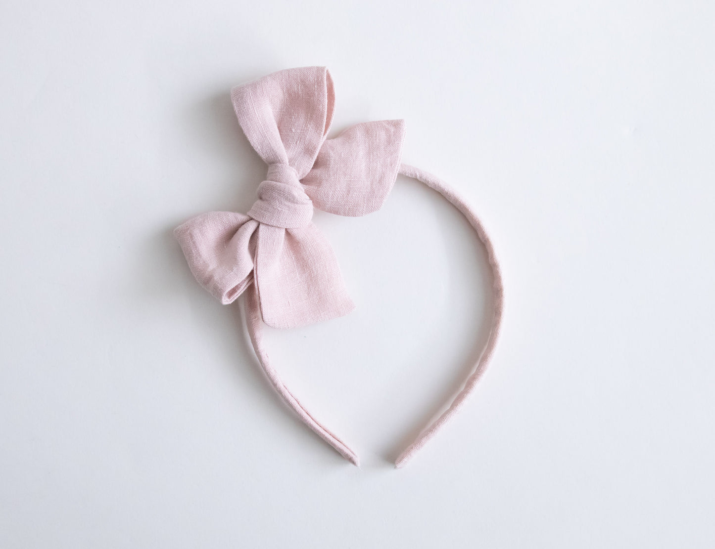 Blush Linen | Hard Headband